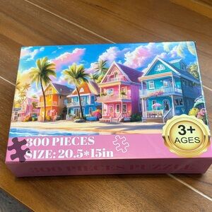 Colorful Beach Houses Puzzle
